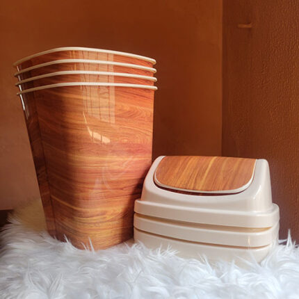 Kampala Dustbin | Durable Plastic Waste Bin with Swing Lid