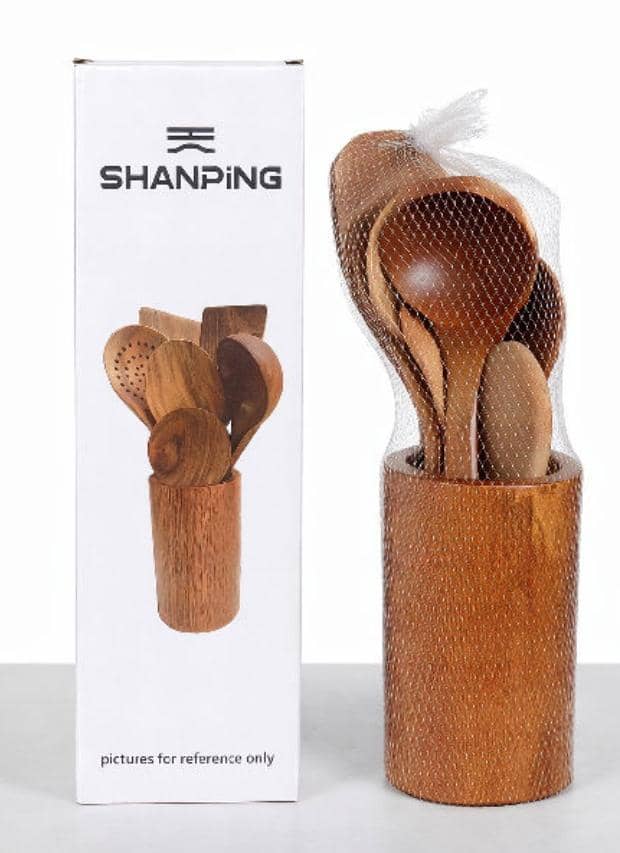 788c77fa-9890-4f9f-8608-54efa0b80e87 SHANPING wooden spoon set - Image 1